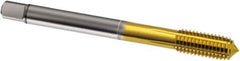 Guhring - 1/2-13 UNC 2BX H10/H11 Thread Limit Bottoming Thread Forming Tap - Cobalt, TiN Finish, 110mm OAL, Series 1583 - Apex Tool & Supply