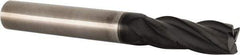 Accupro - 5/16", 13/16" LOC, 5/16" Shank Diam, 2-1/2" OAL, 4 Flute, Solid Carbide Square End Mill - Single End, Diamond Finish, Spiral Flute, 30° Helix, Centercutting, Right Hand Cut, Right Hand Flute - Apex Tool & Supply