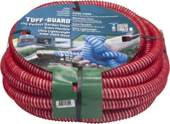 JGB Enterprises - 50' Long Garden Hose - 5/8" Diam, 5/8" GHT, Polypropylene, 100 psi, Hot Water Compatible, All Season, Red - Apex Tool & Supply