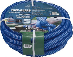 JGB Enterprises - 25' Long Garden Hose - 5/8" Diam, 5/8" GHT, Polypropylene, 100 psi, Hot Water Compatible, All Season, Blue - Apex Tool & Supply