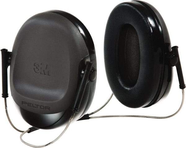 3M - Behind the Neck Black Earmuffs - 17 NRR Rating - Apex Tool & Supply
