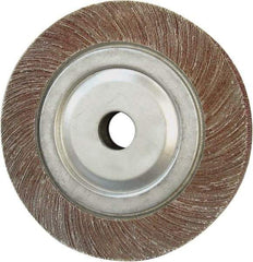 Tru-Maxx - 4" Diam, 120 Grit Aluminum Oxide Unmounted Flap Wheel - 5/8" Hole, 1-1/2" Wide, Coated, Fine Grade, 9,000 Max RPM - Apex Tool & Supply