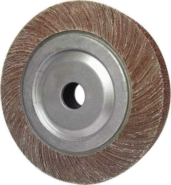Tru-Maxx - 6" Diam, 120 Grit Aluminum Oxide Unmounted Flap Wheel - 1" Hole, 1-1/2" Wide, Coated, Fine Grade, 6,000 Max RPM - Apex Tool & Supply
