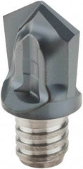 Iscar - MM HCD Grade IC908 Carbide Chamfer Milling Tip Insert - TiAlN Finish, 2 Flutes, 0.63" Cutting Diam, 0.61" Depth of Cut - Apex Tool & Supply