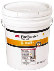 3M - 4.5 Gal Pail Yellow Acrylic & Latex Joint Sealant - -20 to 180°F Operating Temp, 10 min Tack Free Dry Time, Series 15WB - Apex Tool & Supply