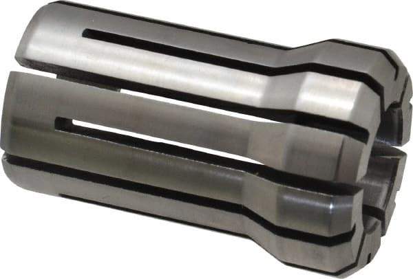 Parlec - 1/16 Inch, 3/64 to 1/16 Inch Collet Capacity, Series DA300 Double Angle Collet - 1 Inch Overall Length, 3/8 Inch Overall Diameter - Exact Industrial Supply