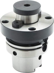 Parlec - HSK100 Taper Shank 2" Pilot Diam Shell Mill Holder - 2.37" Flange to Nose End Projection, 4.88" Nose Diam, 1-14 Lock Screw, Through-Spindle Coolant - Exact Industrial Supply