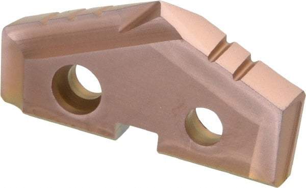 Allied Machine and Engineering - 1-9/32" Diam x 3/16" Thick, Seat Code 2, 132° Included Angle Spade Drill Insert - AM200 Coated, Cobalt, Grade Super Cobalt, Series GEN2 T-A - Apex Tool & Supply