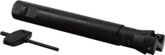 Seco - 1-1/4" Cut Diam, 0.43" Max Depth of Cut, 1" Shank Diam, Indexable Plunge End Mill - Weldon Shank, SCET 1206 Insert Style, R217.79-12A Toolholder Style, Through Coolant - Apex Tool & Supply