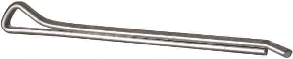 Made in USA - 5/32" Diam x 2-1/2" Long Hammerlock Cotter Pin - Grade 2, Zinc-Plated, Steel - Apex Tool & Supply