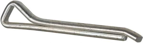 Made in USA - 1/4" Diam x 2" Long Hammerlock Cotter Pin - Grade 2, Zinc-Plated, Steel - Apex Tool & Supply