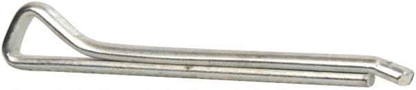 Made in USA - 1/4" Diam x 2-1/2" Long Hammerlock Cotter Pin - Grade 2, Zinc-Plated, Steel - Apex Tool & Supply