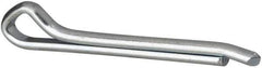 Made in USA - 3/8" Diam x 3" Long Hammerlock Cotter Pin - Grade 2, Zinc-Plated, Steel - Apex Tool & Supply