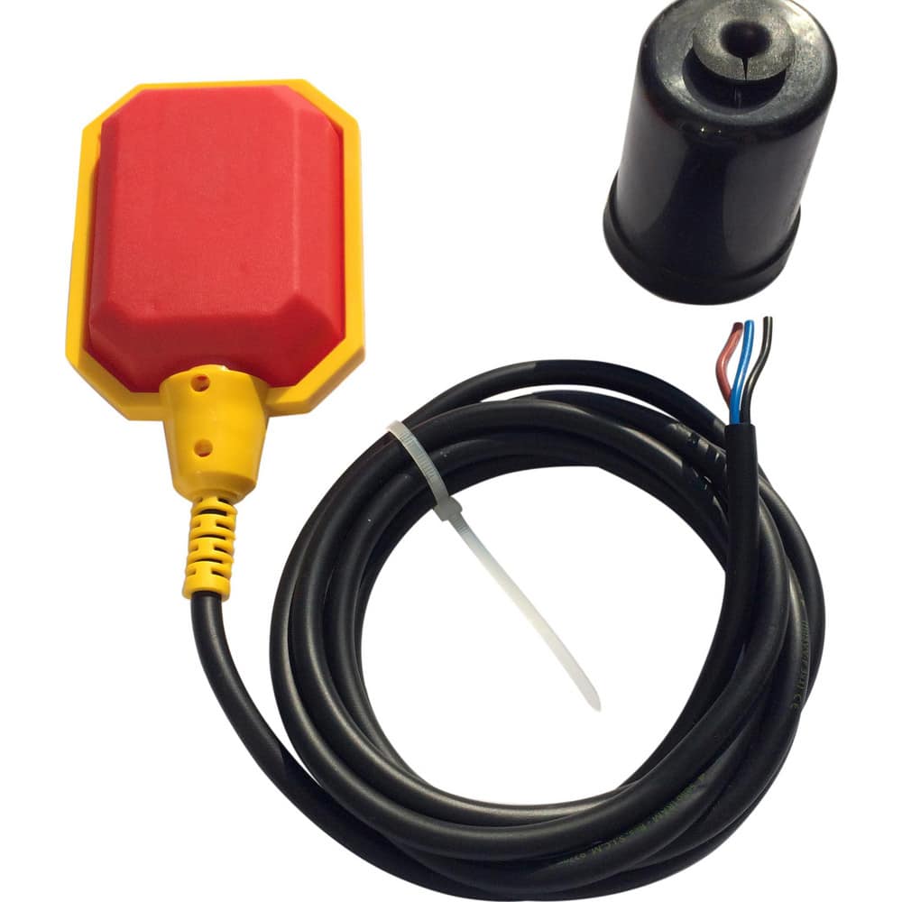 Float Switches; Pump Type: Float Switch; For Use With: Sump/Grinder Pumps; Float Style: Weighted Control Float Switch; Voltage (AC): 3.3V DC; 120V AC; 220V AC; 12V DC; Horsepower: 1/2; Amperage Rating: 13.0000; Cord Length: 10; Mount Type: Pipe Mount; Min