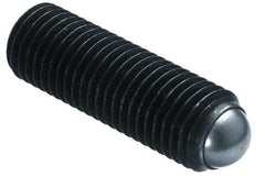 Gibraltar - 17.7mm OAL, Steel, Headless Rolling Ball End Clamping Screw - 4,496 Lb Max Load, 7mm Ball Diam - Apex Tool & Supply