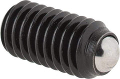 Gibraltar - 12.8mm OAL, Steel, Headless Rolling Ball End Clamping Screw - 2,023 Lb Max Load, 4mm Ball Diam - Apex Tool & Supply