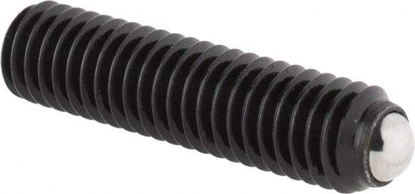 Gibraltar - 25.8mm OAL, Steel, Headless Rolling Ball End Clamping Screw - 2,023 Lb Max Load, 4mm Ball Diam - Apex Tool & Supply