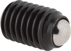 Gibraltar - 13.2mm OAL, Steel, Headless Rolling Ball End Clamping Screw - 3,272 Lb Max Load, 5.5mm Ball Diam - Apex Tool & Supply