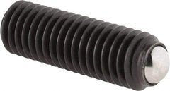 Gibraltar - 26.2mm OAL, Steel, Headless Rolling Ball End Clamping Screw - 3,272 Lb Max Load, 5.5mm Ball Diam - Apex Tool & Supply