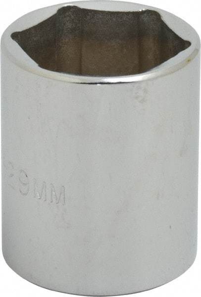 Proto - 1/2" Drive, Standard Hand Socket - 6 Points, 1-3/4" OAL, Chrome Finish - Apex Tool & Supply