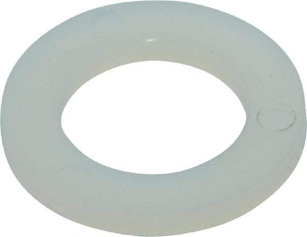 Made in USA - 3/8" Screw, Grade 6/6 Nylon Standard Flat Washer - 9.65mm ID x 5/8" OD, 1.57mm Thick - Apex Tool & Supply
