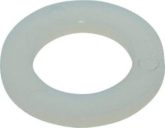 Made in USA - 3/8" Screw, Grade 6/6 Nylon Standard Flat Washer - 9.65mm ID x 5/8" OD, 1.57mm Thick - Apex Tool & Supply