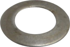 Gardner Spring - #6 Bolt, 0.138" ID, Grade 1074 Steel, Belleville Disc Spring - 9/32" OD, 0.02" High, 0.01" Thick - Apex Tool & Supply