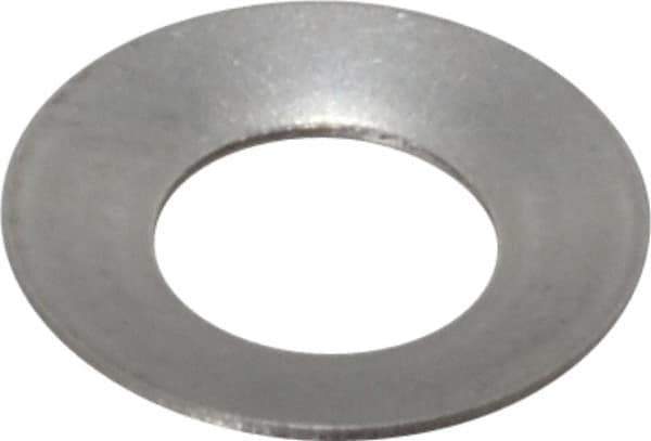 Gardner Spring - #12 Bolt, 0.22" ID, Grade 302 Stainless Steel, Belleville Disc Spring - 7/16" OD, 0.031" High, 0.016" Thick - Apex Tool & Supply