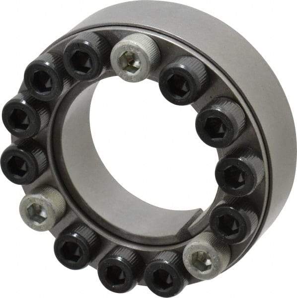 Climax Metal Products - M8 Thread, 2" Bore Diam, 3.346" OD, Shaft Locking Device - 14 Screws, 22,991 Lb Axial Load, 3.346" OAW, 0.787" Thrust Ring Width - Apex Tool & Supply