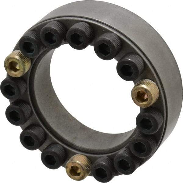 Climax Metal Products - M8 Thread, 2-7/16" Bore Diam, 3.74" OD, Shaft Locking Device - 16 Screws, 26,275 Lb Axial Load, 3.74" OAW, 0.787" Thrust Ring Width - Apex Tool & Supply