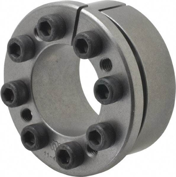 Climax Metal Products - M6 Thread, 1-3/8" Bore Diam, 2.362" OD, Shaft Locking Device - 8 Screws, 10,024 Lb Axial Load, 2.618" OAW, 0.669" Thrust Ring Width, 574 Ft/Lb Max Torque - Apex Tool & Supply