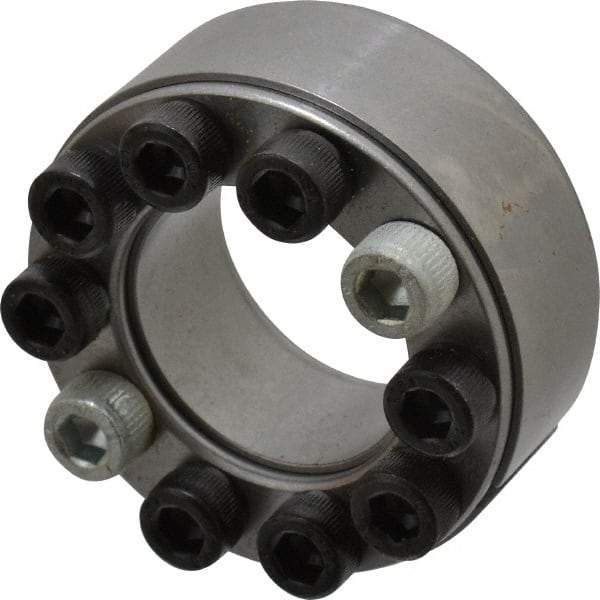 Climax Metal Products - M6 Thread, 30mm Bore Diam, 55mm OD, Shaft Locking Device - 10 Screws, 8,919 Lb Axial Load, 2.165" OAW, 0.669" Thrust Ring Width, 439 Ft/Lb Max Torque - Apex Tool & Supply