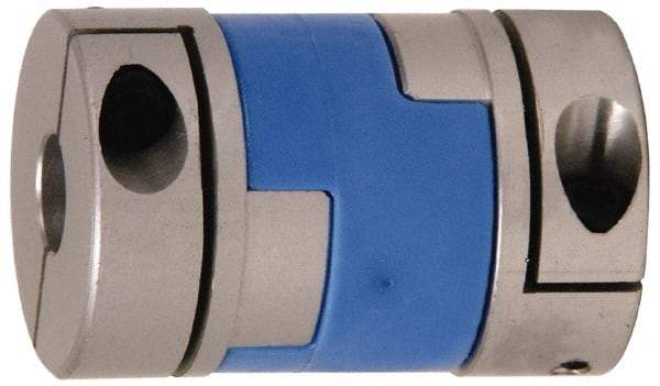 Lovejoy - 3/16" Max Bore Diam, Flexible Oldham Coupling - 0.789" OD, 1.3" OAL, Aluminum Hub with Polyacetal Insert, Order 2 Hubs with Same OD & 1 Insert for Complete Coupling - Apex Tool & Supply