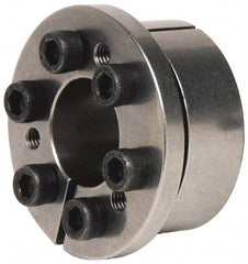 Climax Metal Products - M6 Thread, 1-7/16" Bore Diam, 2.559" OD, Shaft Locking Device - 8 Screws, 10,024 Lb Axial Load, 2.815" OAW, 0.669" Thrust Ring Width, 600 Ft/Lb Max Torque - Apex Tool & Supply