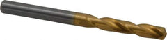 Guhring - 6.8mm 140° Solid Carbide Jobber Drill - TiN Finish, Right Hand Cut, Spiral Flute, Straight Shank, 83mm OAL, SU Point - Apex Tool & Supply
