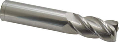 Accupro - 3/4", 4 Flute, Single End, Solid Carbide, 0.06" Corner Radius End Mill - 4" OAL, 40° Helix, Right Hand Flute, 1-1/2" LOC, Right Hand Cut - Apex Tool & Supply