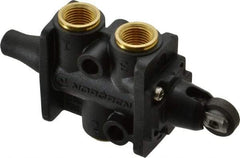 Norgren - 0.34 CV Rate, 1/8" NPT Inlet 3/2 Super Mechanical Valve - 1/8" NPT Inlet, Packed Spool Valve, Roller Actuator - Apex Tool & Supply