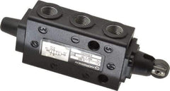 Norgren - 0.34 CV Rate, 1/8" NPT Inlet 5/2 Super Mechanical Valve - 1/8" NPT Inlet, Packed Spool Valve, Roller Actuator - Apex Tool & Supply