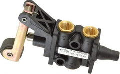 Norgren - 0.34 CV Rate, 1/8" NPT Inlet 3/2 Super Mechanical Valve - 1/8" NPT Inlet, Packed Spool Valve, Roller Lever Actuator - Apex Tool & Supply