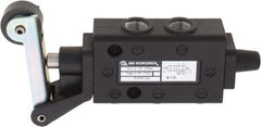 Norgren - 0.34 CV Rate, 1/8" NPT Inlet 5/2 Super Mechanical Valve - 1/8" NPT Inlet, Packed Spool Valve, Roller Lever Actuator - Apex Tool & Supply