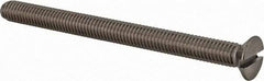 Value Collection - M6x1.00 Metric Coarse, 75mm OAL Slotted Drive Machine Screw - Flat Head, Grade 18-8 & A2 Stainless Steel, Uncoated, Without Washer - Apex Tool & Supply