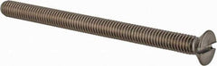 Value Collection - M6x1.00 Metric Coarse, 80mm OAL Slotted Drive Machine Screw - Flat Head, Grade 18-8 & A2 Stainless Steel, Uncoated, Without Washer - Apex Tool & Supply