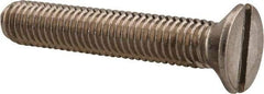 Value Collection - M8x1.25 Metric Coarse, 45mm OAL Slotted Drive Machine Screw - Flat Head, Grade 18-8 & A2 Stainless Steel, Uncoated, Without Washer - Apex Tool & Supply