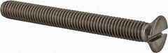 Value Collection - M8x1.25 Metric Coarse, 70mm OAL Slotted Drive Machine Screw - Flat Head, Grade 18-8 & A2 Stainless Steel, Uncoated, Without Washer - Apex Tool & Supply