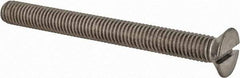 Value Collection - M8x1.25 Metric Coarse, 80mm OAL Slotted Drive Machine Screw - Flat Head, Grade 18-8 & A2 Stainless Steel, Uncoated, Without Washer - Apex Tool & Supply