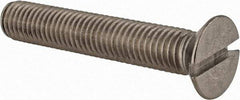 Value Collection - M10x1.50 Metric Coarse, 60mm OAL Slotted Drive Machine Screw - Flat Head, Grade 18-8 & A2 Stainless Steel, Uncoated, Without Washer - Apex Tool & Supply