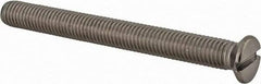 Value Collection - M10x1.50 Metric Coarse, 100mm OAL Slotted Drive Machine Screw - Flat Head, Grade 18-8 & A2 Stainless Steel, Uncoated, Without Washer - Apex Tool & Supply