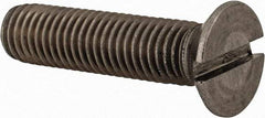 Value Collection - M12x1.75 Metric Coarse, 50mm OAL Slotted Drive Machine Screw - Flat Head, Grade 18-8 & A2 Stainless Steel, Uncoated, Without Washer - Apex Tool & Supply