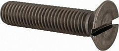Value Collection - M12x1.75 Metric Coarse, 55mm OAL Slotted Drive Machine Screw - Flat Head, Grade 18-8 & A2 Stainless Steel, Uncoated, Without Washer - Apex Tool & Supply
