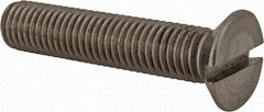 Value Collection - M12x1.75 Metric Coarse, 60mm OAL Slotted Drive Machine Screw - Flat Head, Grade 18-8 & A2 Stainless Steel, Uncoated, Without Washer - Apex Tool & Supply